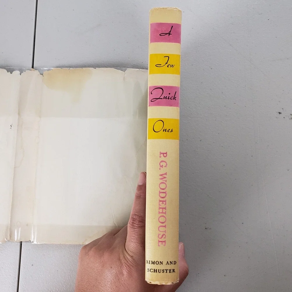 A Few Quick Ones P.G. Wodehouse 1959 First Printing Hardcover Dust Jacket Bacon